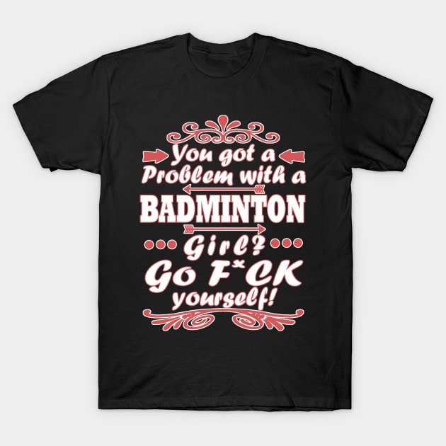 Badminton Shuttlecock Sport Gift Idea T-Shirt by FindYourFavouriteDesign